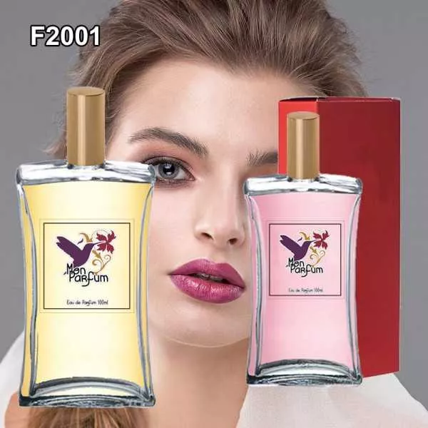 Dupe de parfum F2001 femme - Parfums équivalents, parfums génériques et dupes de parfums en flacon de 100 ml ou 50 ml.