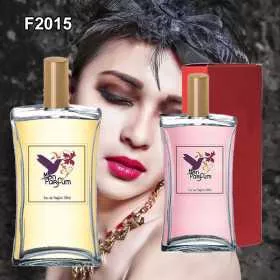 Dupe de parfum F2015 femme - Parfums équivalents, parfums génériques et dupes de parfums en flacon de 100 ml ou 50 ml.