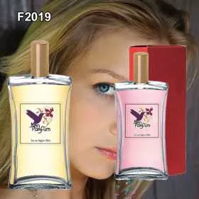 Dupe de parfum F2019 femme - Parfums équivalents, parfums génériques et dupes de parfums en flacon de 100 ml ou 50 ml.