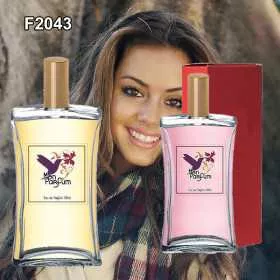Dupe de parfum F2043 femme - Parfums équivalents, parfums génériques et dupes de parfums en flacon de 100 ml ou 50 ml.