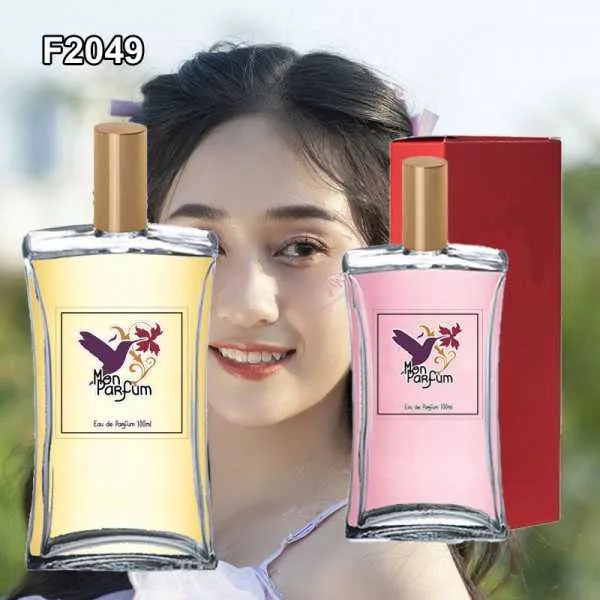 Dupe de parfum F2049 femme - Parfums équivalents, parfums génériques et dupes de parfums en flacon de 100 ml ou 50 ml.