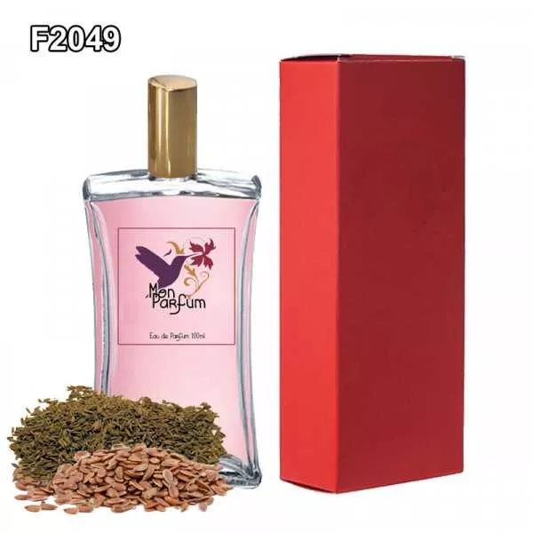 Dupe de parfum F2049 femme - Parfums équivalents, parfums génériques et dupes de parfums en flacon de 100 ml ou 50 ml.