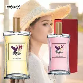 Dupe de parfum F2058 femme - Parfums équivalents, parfums génériques et dupes de parfums en flacon de 100 ml ou 50 ml.